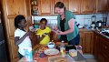 Helping in AWA kitchen
